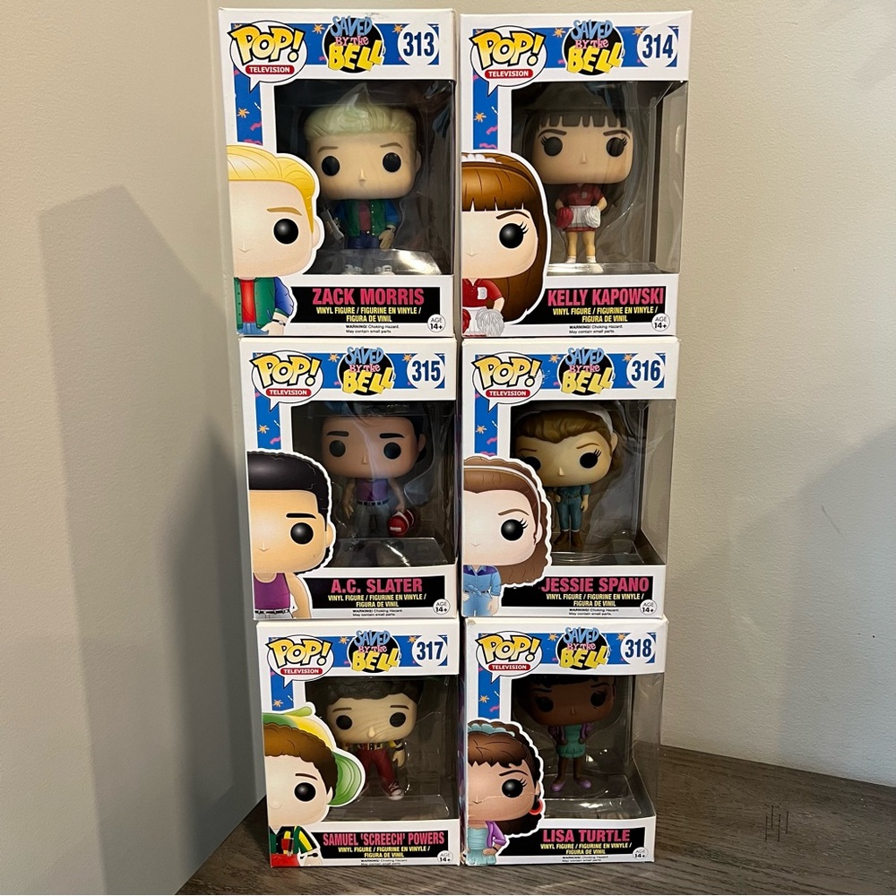 FUNKO POP - Saved By The Bell - VAULTED LOT - 6 Funko Pops